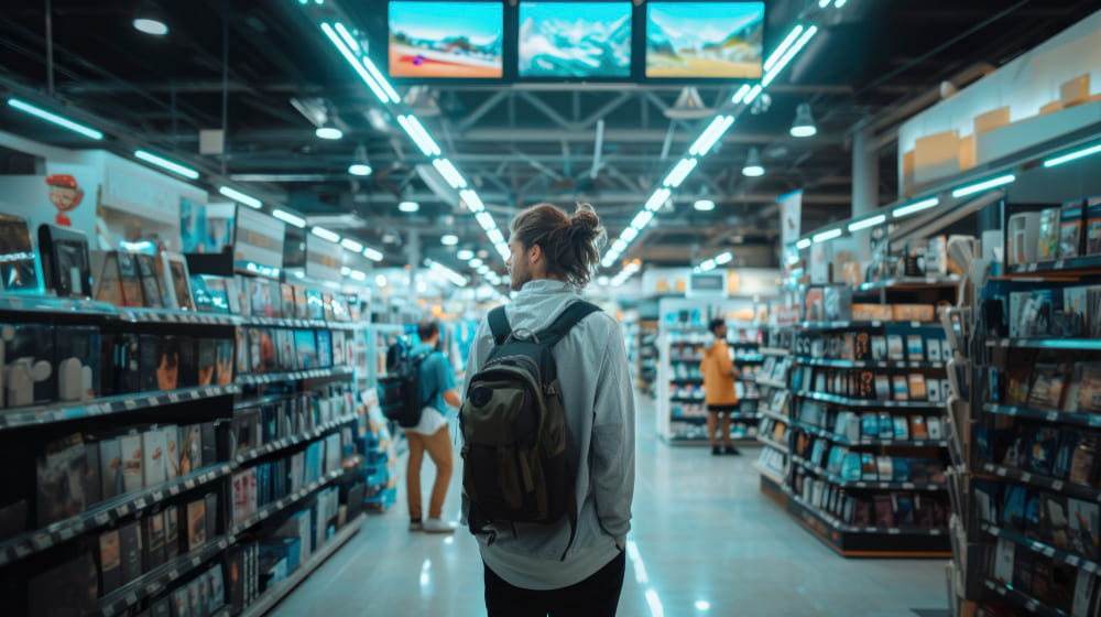 Florida retail store equipped with modern commercial security cameras